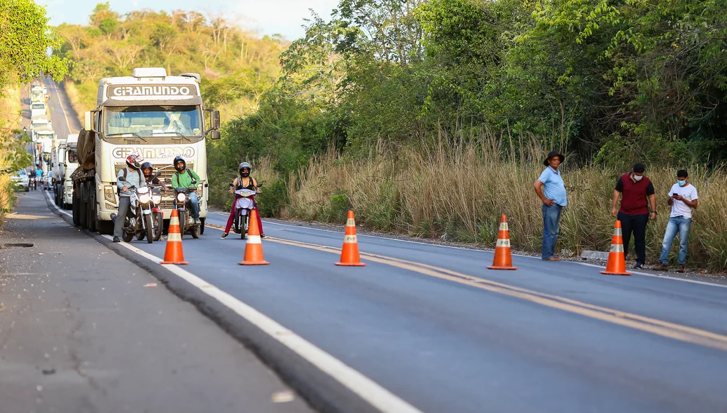 Congestionamento na BR - 343