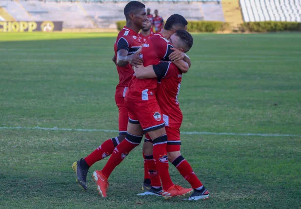 Jogadores do River durante comemoração =