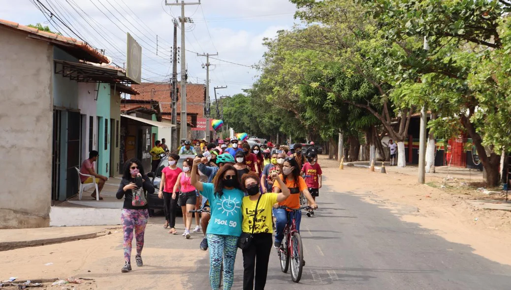 Bicicletaço do PSOL na zona norte de Teresina