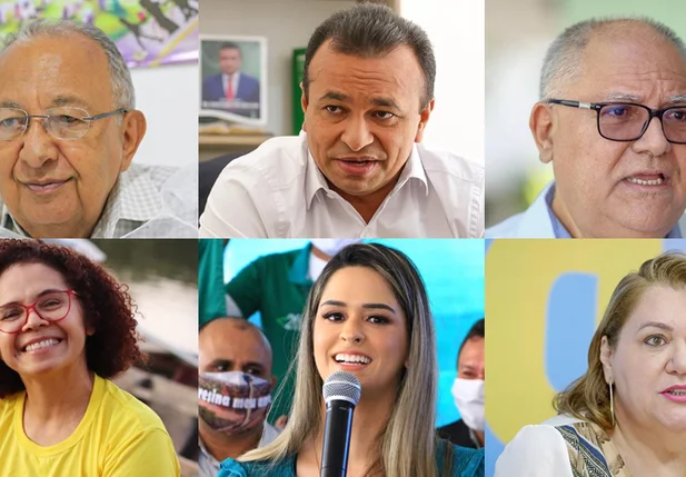 Candidatos em Teresina: Dr. Pessoa, Fábio Abreu, Kleber Montezuma, Lucineide Barros, Gessy Fonseca e Simone Pereira