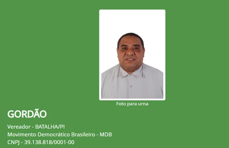 Candidato Gordão