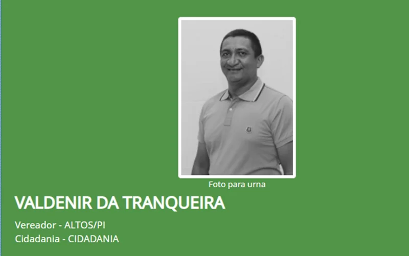 Candidato Valdenir da Tranqueira