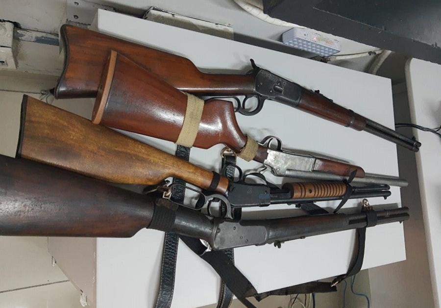 Armas apreendidas durante operação da Polícia Civil em Teresina