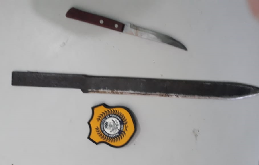 As armas foram apreendidas pela Guarda Civil Municipal