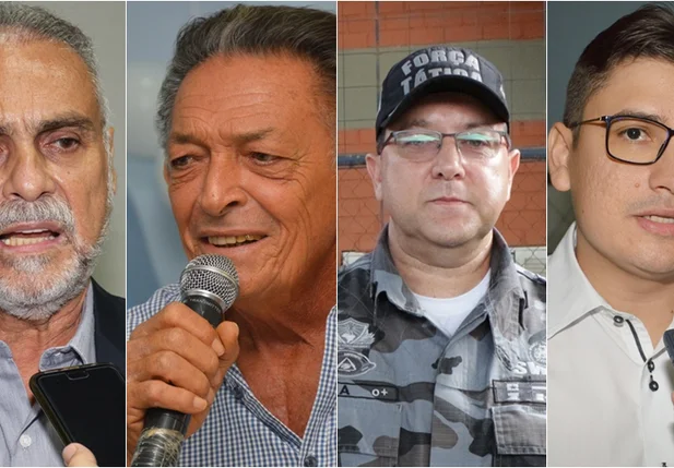 Candidatos em Picos: Araujinho, Gil Paraibano, Coronel Edwaldo Viana e Glauber Silva