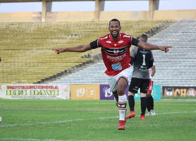 Comemoração de Lucas Bahia após o gol do River