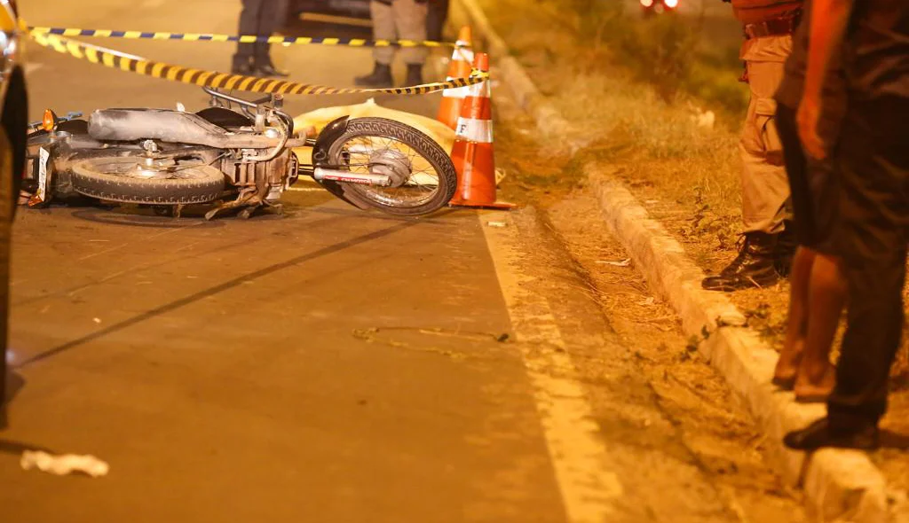 Motocicleta da vítima