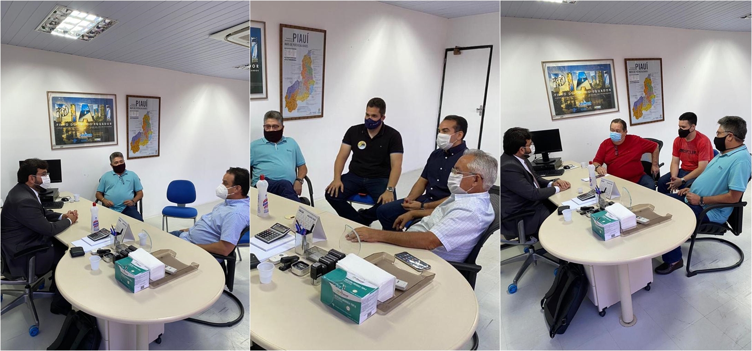 Reunião entre João Mádison e Rafael Fonteles com lideranças do Estado