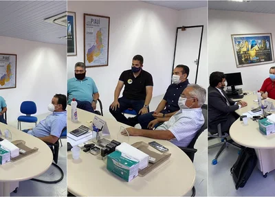 Reunião entre João Mádison e Rafael Fonteles com lideranças do Estado
