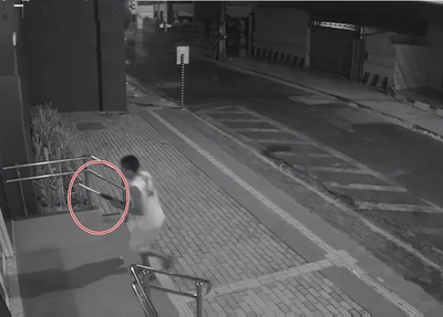 Suspeito usou um amortecedor para arrombar a clínica