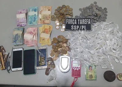 Material apreendido pela Força Tarefa da SSP-PI
