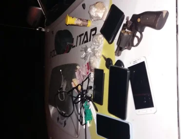 Objetos encontrados com o trio