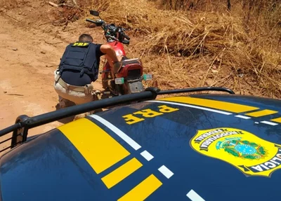 Moto apreendida pela PRF
