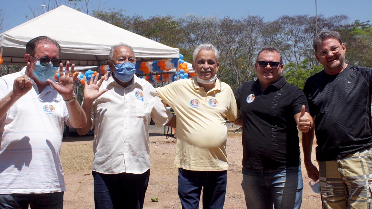 Dr. Pessoa e Robert Rios ao lado de João Henrique Sousa e Wilson Martins
