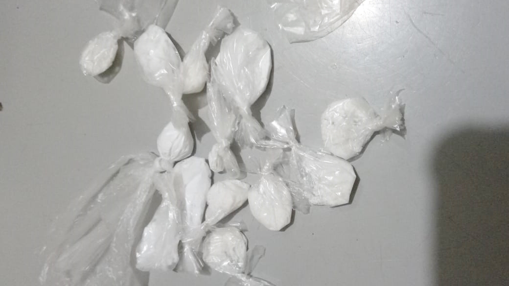 Material apreendido pela Polícia Militar
