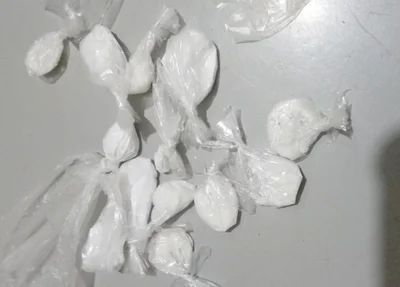 Material apreendido pela Polícia Militar