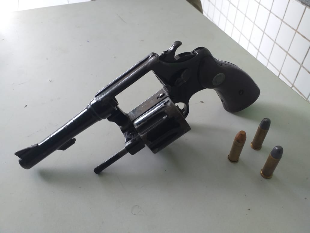 Arma de fogo apreendida pela Polícia Militar