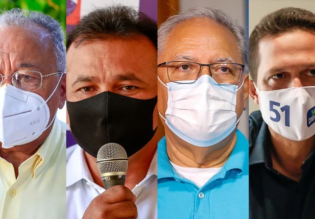 Dr. Pessoa (MDB), Fábio Abreu (PL), Kleber Montezuma (PSDB) e Major Diego (Patriota)