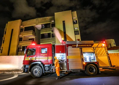 Incêndio atingiu o apartamento condomínio Sete Cidades 
