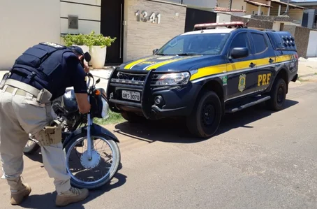 Motocicleta foi apreendida e encaminhada para a Polícia Civil de Valença do Piauí