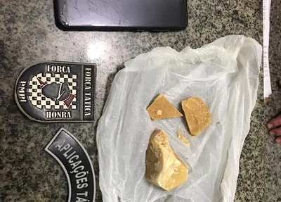Substância foi apreendida pela PM