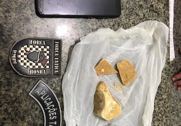 Substância foi apreendida pela PM