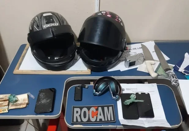 Materiais apreendidos pela Polícia Militar de Picos