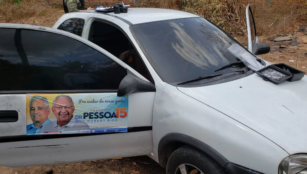 Veículo encontrado pela polícia
