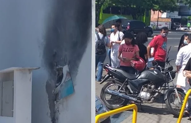 Princípio de incêndio atinge clínica na zona leste 