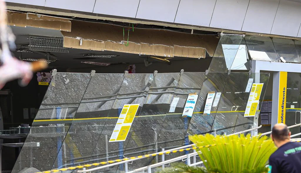 Banco do Brasil ficou destruído