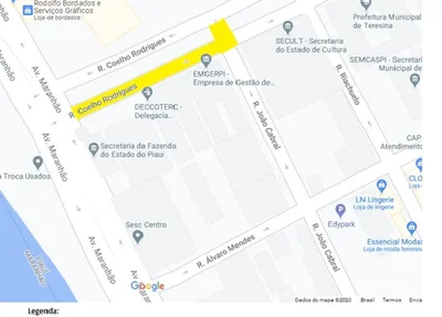 Rua Coelho Rodrigues é interditada