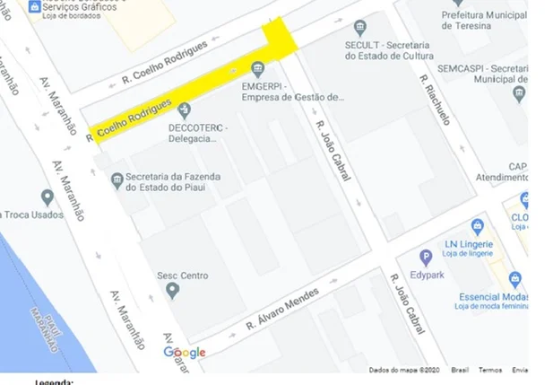 Rua Coelho Rodrigues é interditada