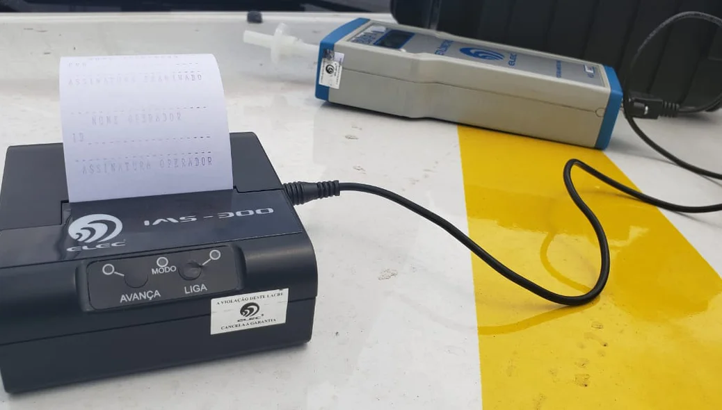 Teste do bafômetro realizado na jovem deu negativo