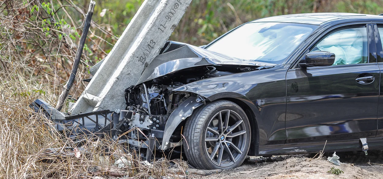 Acidente envolvendo uma BMW