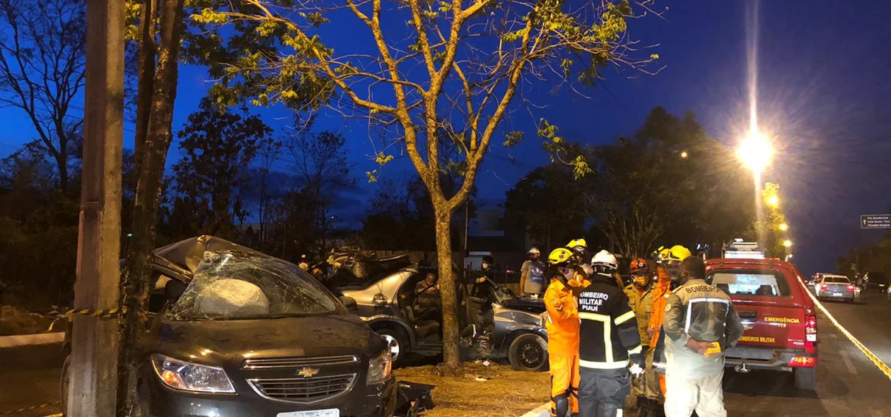 Vítima ficou presa às ferragens