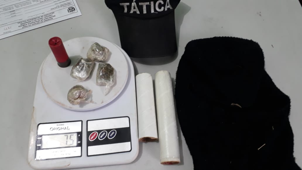 Material apreendido pela PM