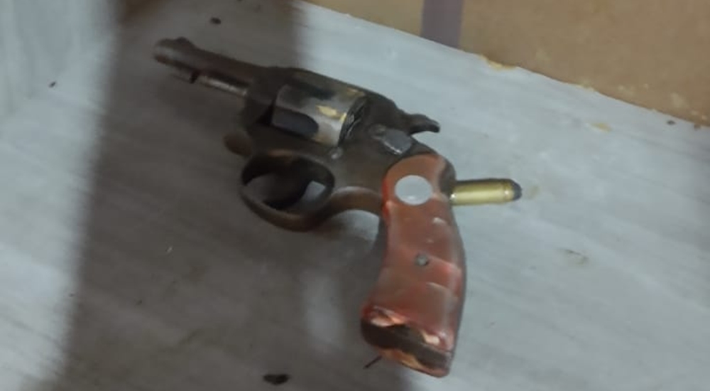 Arma apreendida com homicida em São João da Serra