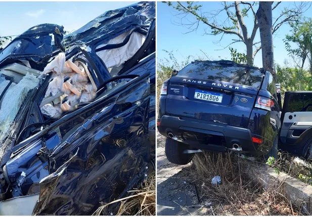 Veículo ficou totalmente destruído na BR 343