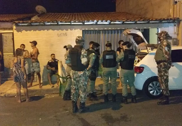 Polícia Militar durante Operação Lei Seca