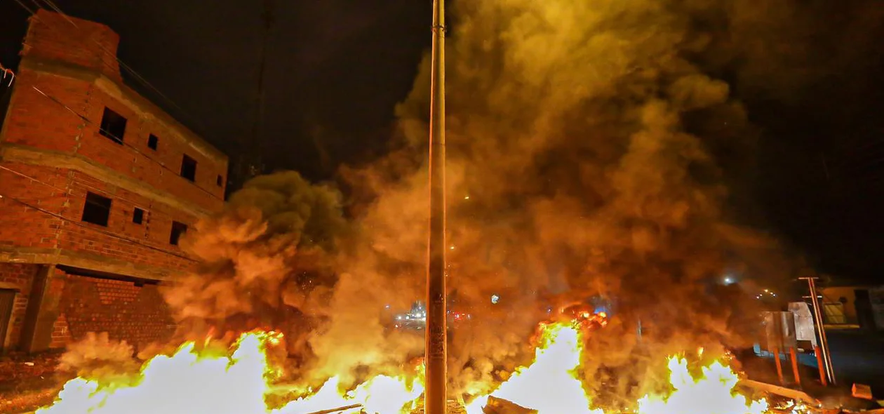 Protesto no Parque Mão Santa