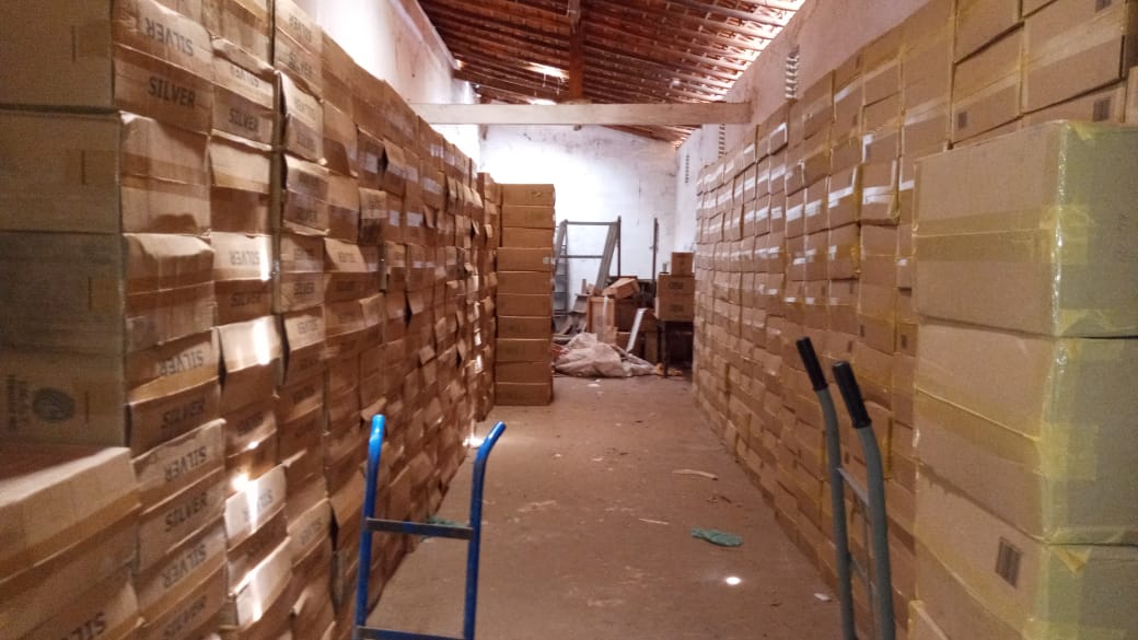 Depósito encontrado pela Polícia Militar
