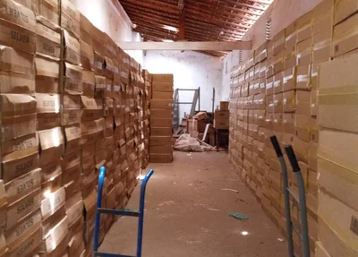 Depósito encontrado pela Polícia Militar