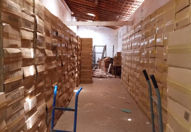 Depósito encontrado pela Polícia Militar