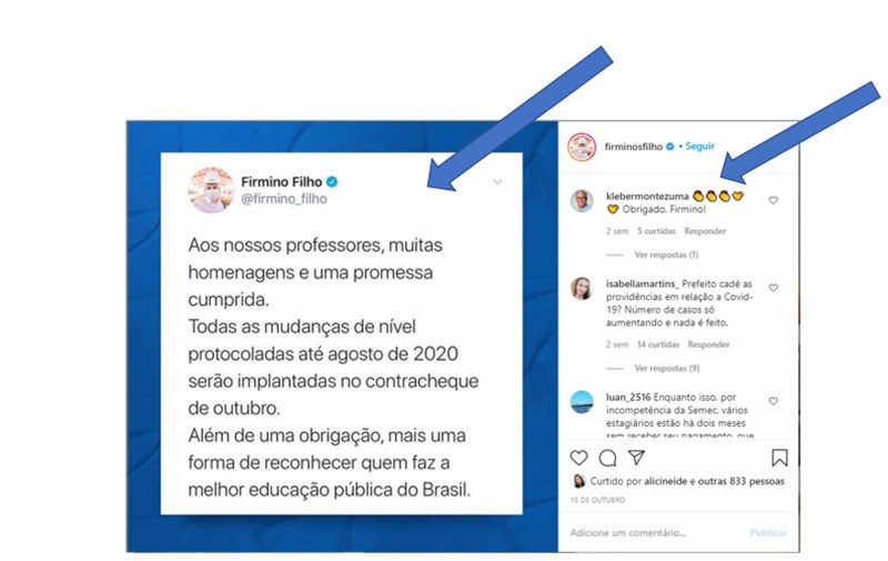 Postagem feita por Firmino Filho