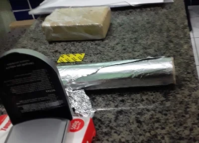 Materiais apreendidos pela Polícia Militar