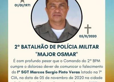 Nota de pesar do Comando do 2° Batalhão da PM-PI