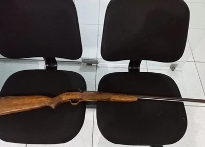 Arma apreendida pela Polícia Militar de Cocal