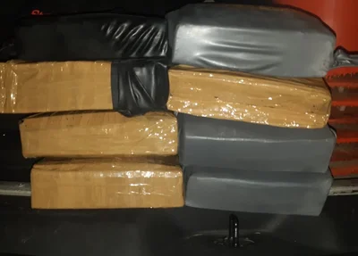 Cocaína apreendida pela PRF na Bahia 