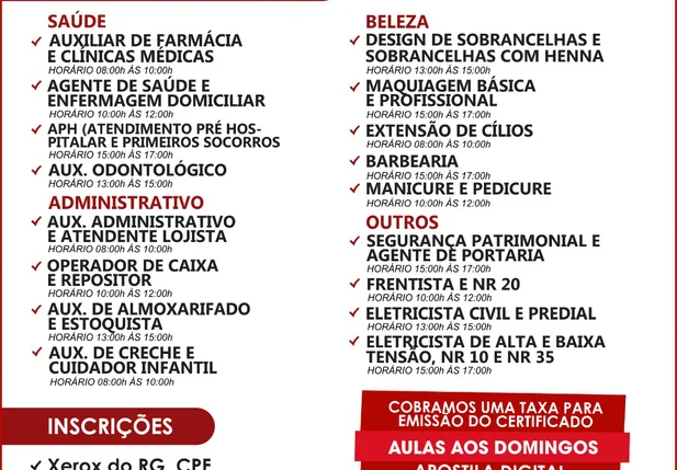 Colégio Copérnico abre inscrições para cursos gratuitos