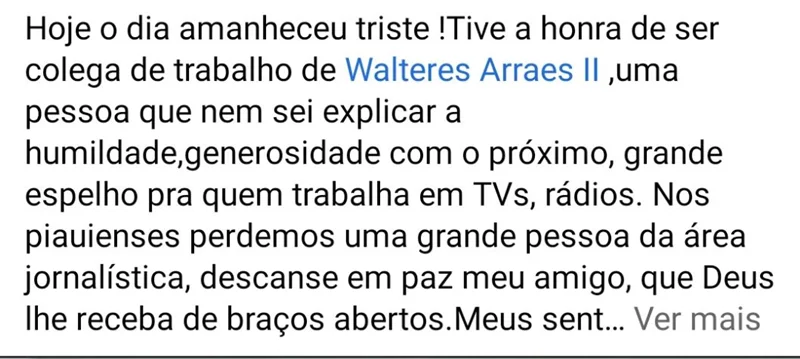 Homenagem a Walteres Arraes
